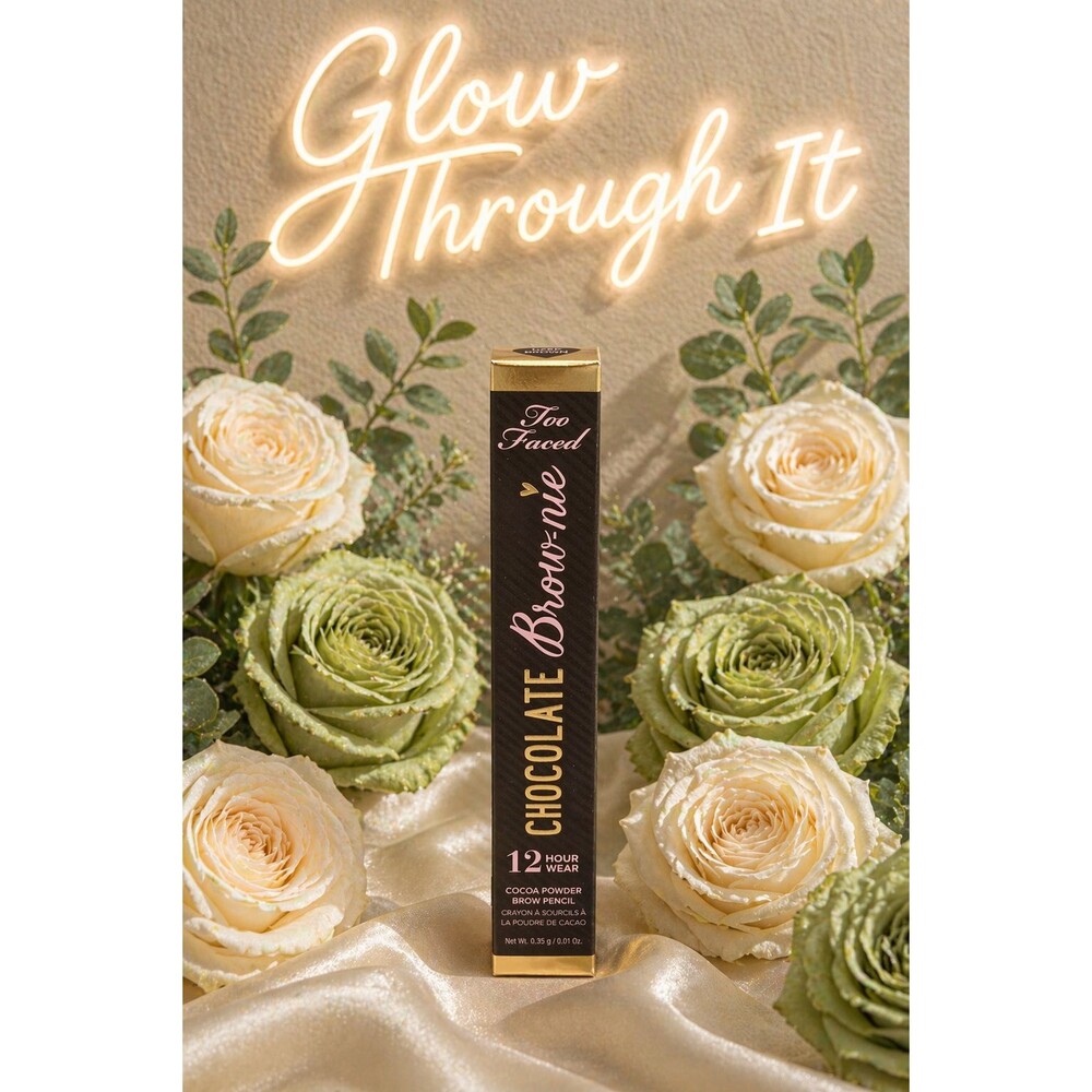 Too Faced Chocolate Brow-nie Waterproof Brow Pencil 0.01 oz - Deep Brown NEW